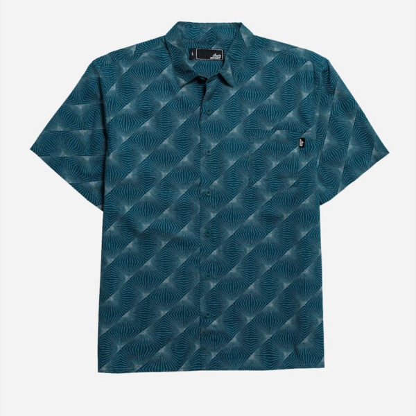 Casual button-up shirt in blue