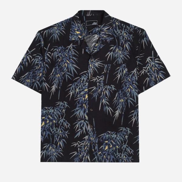 Dark tropical-themed men's shirt