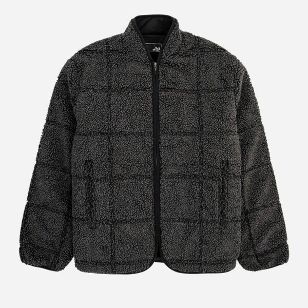 Cozy textured fleece jacket front view