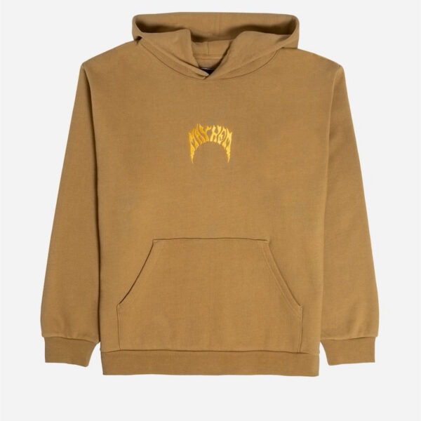 Casual brown hoodie with front pocket