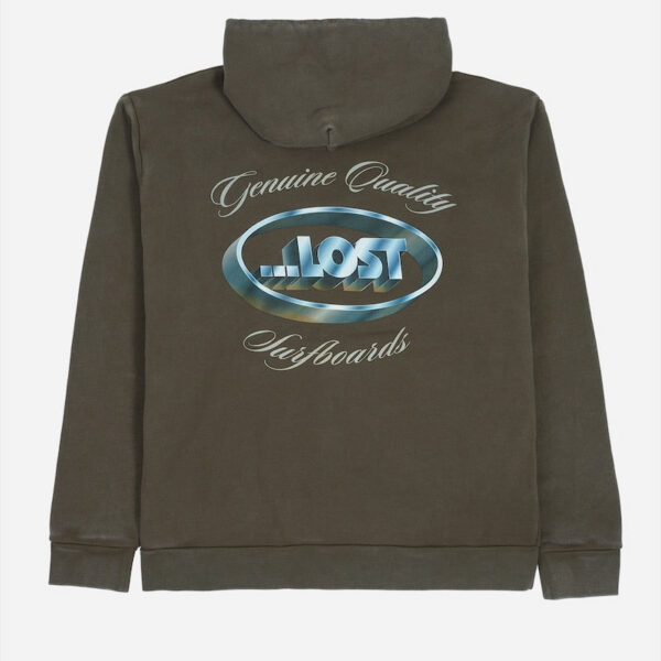 Brown hoodie featuring Lost logo