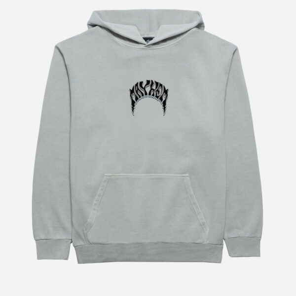 Gray hoodie with abstract design
