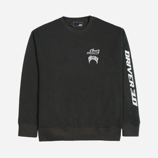 Crewneck sweatshirt with text and design