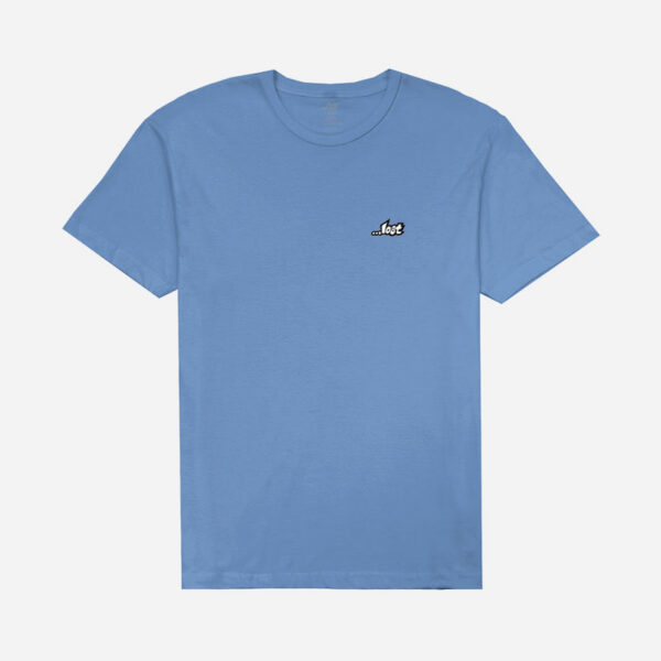 Casual light blue shirt with emblem