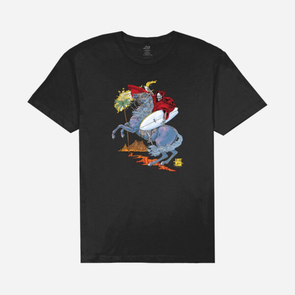 Dinosaur wearing Santa hat T-shirt
