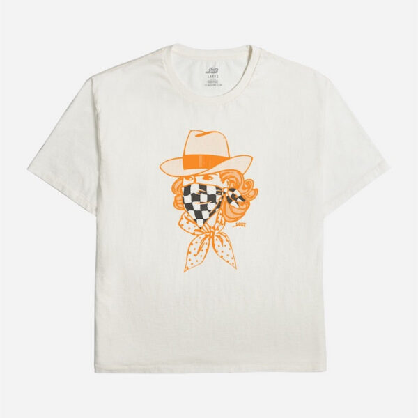 Graphic tee featuring cowboy illustration