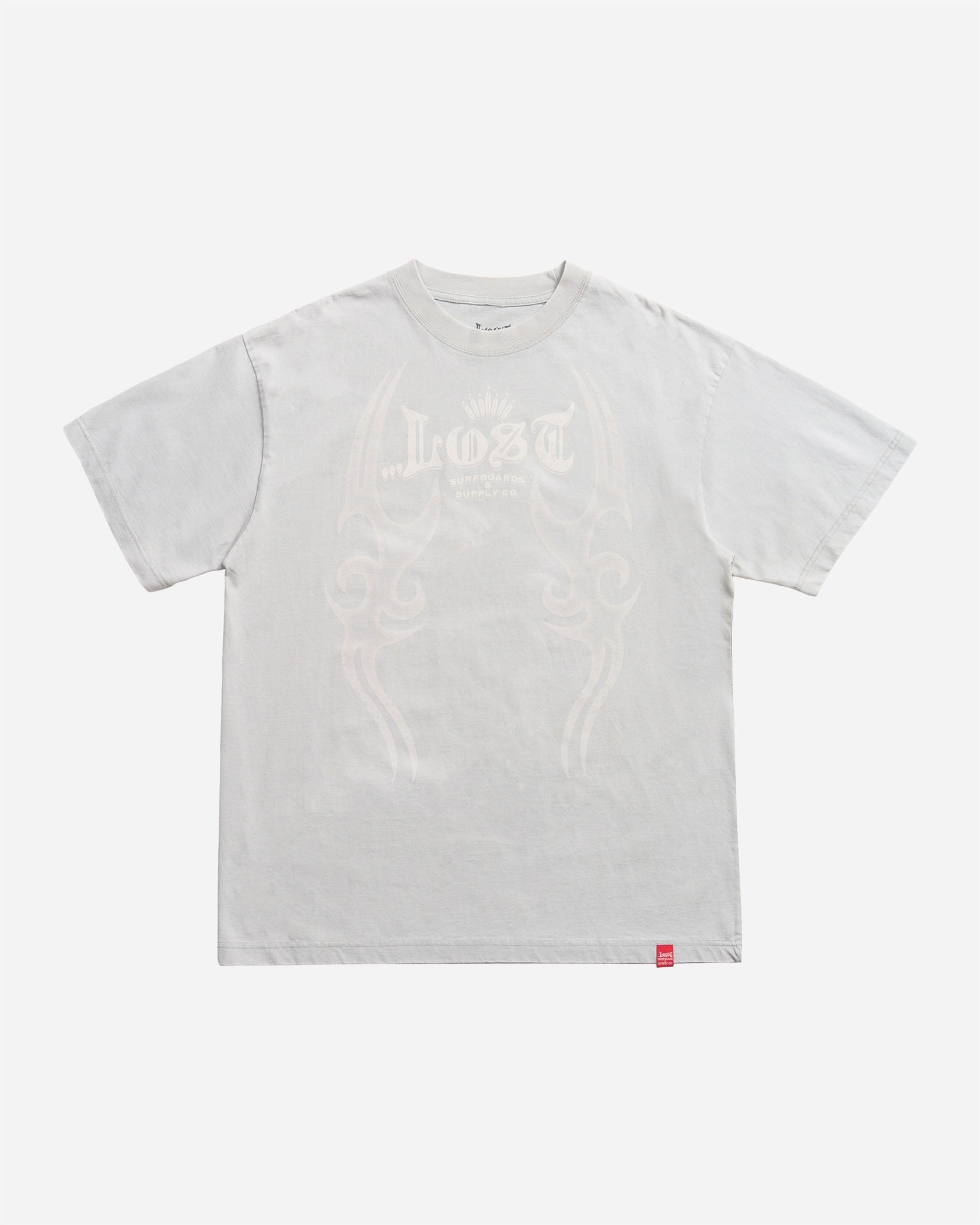 White t-shirt with abstract design