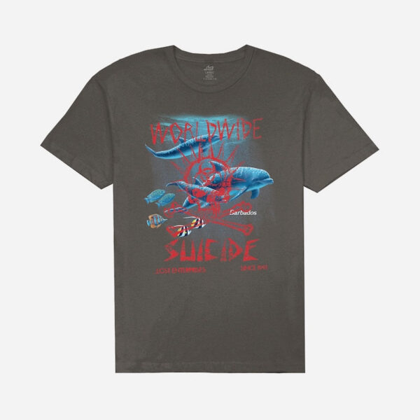 Graphic tee featuring colorful marine life