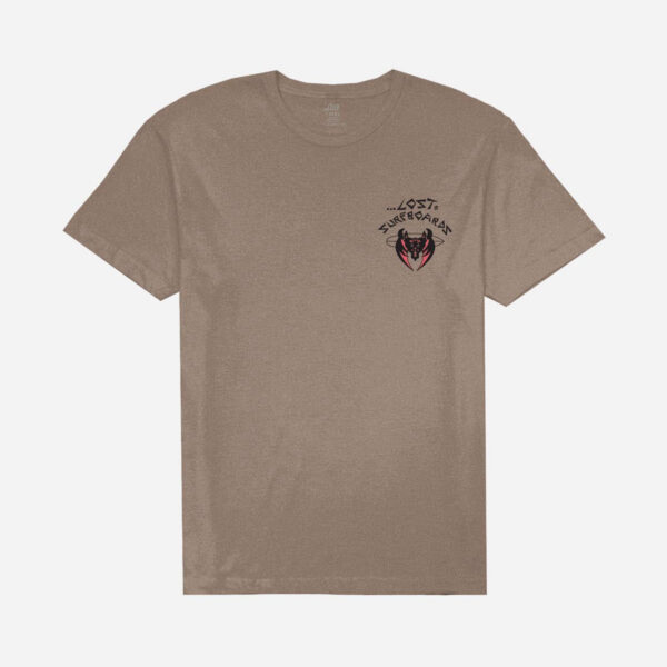Simple beige shirt with artistic logo