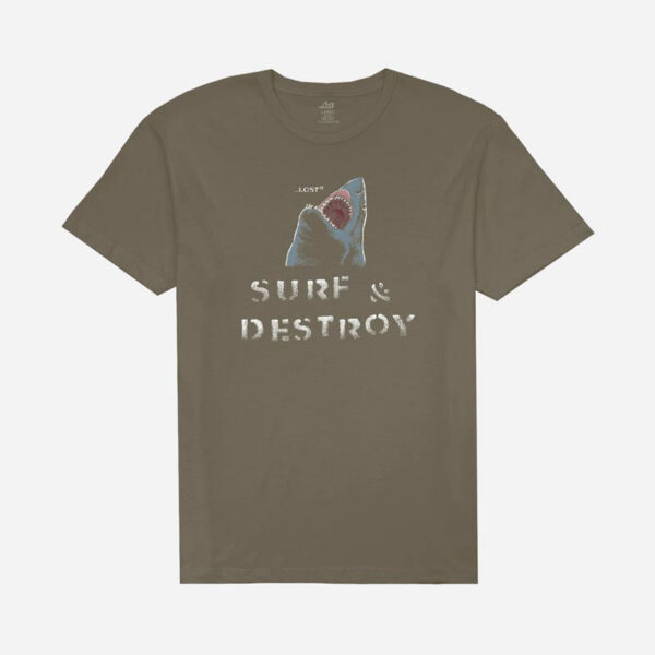 Surf and Destroy shark tee