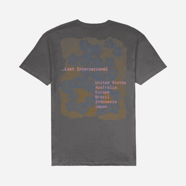 Graphic T-shirt featuring global destinations