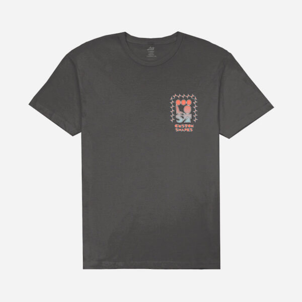 Dark shirt with colorful front design