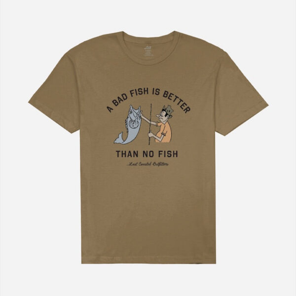 Humorous fishing-themed t-shirt illustration