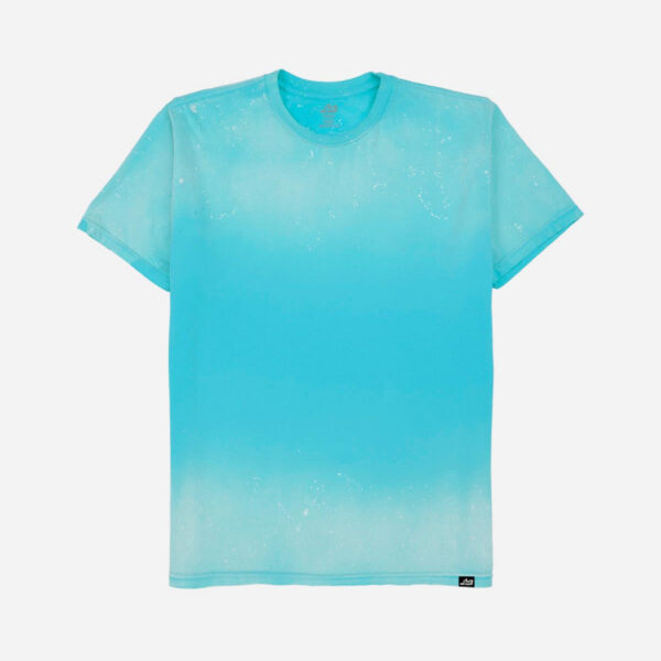 Aqua ombre t-shirt for casual wear.