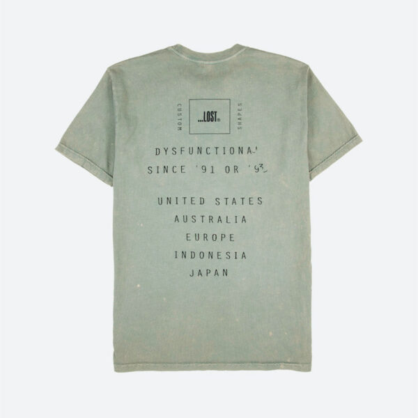 Green t-shirt with text design