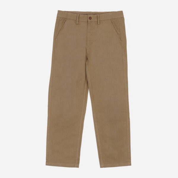 Khaki pants on white background