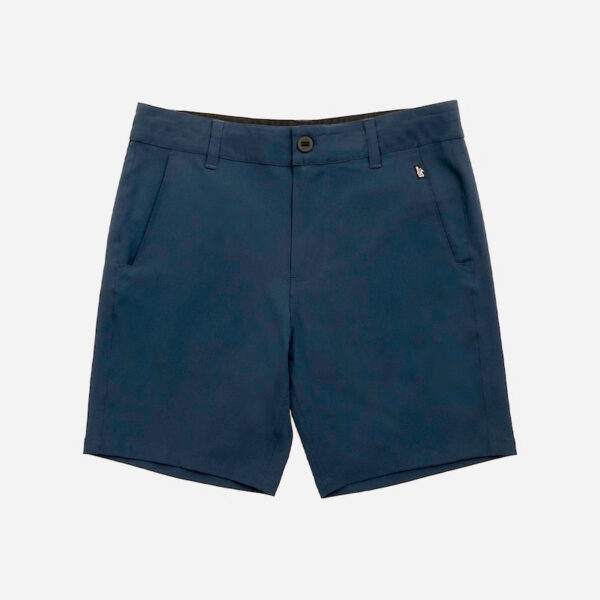 Men's navy blue shorts front view