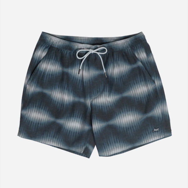 Stylish swim trunks in wavy design