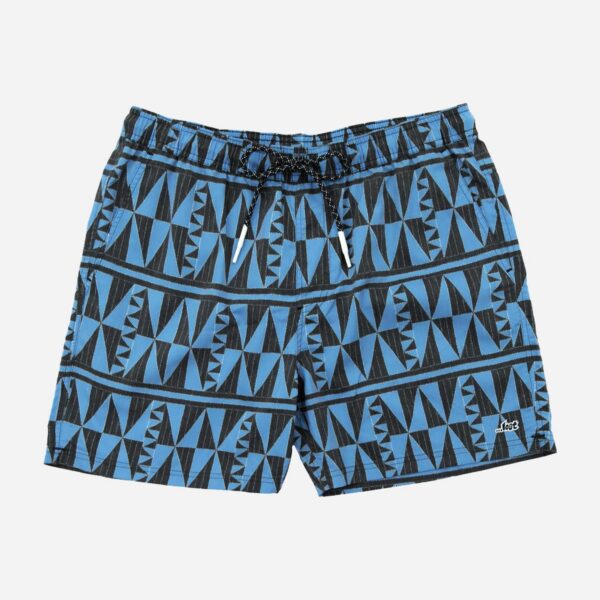 Black and blue tribal design shorts