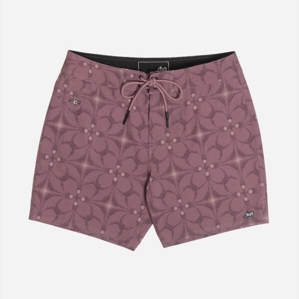 Stylish floral-patterned beach shorts