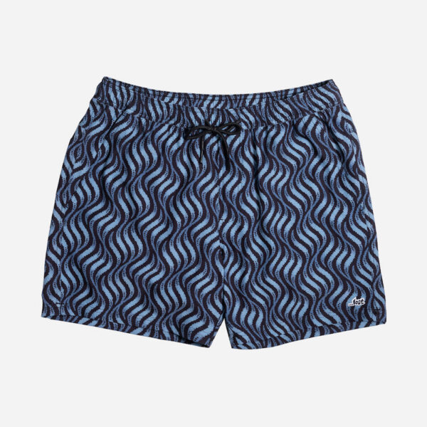 Men's shorts with abstract wave design