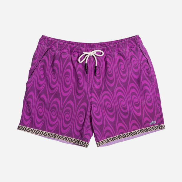 Vibrant purple shorts with drawstring