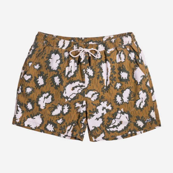 Stylish men's swim shorts with drawstring