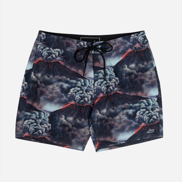 Stylish swimwear with volcanic eruption pattern