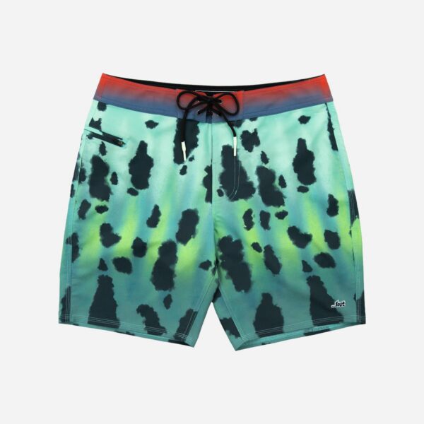 Colorful beach shorts with drawstring