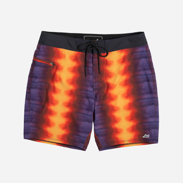 Stylish orange and purple beach shorts
