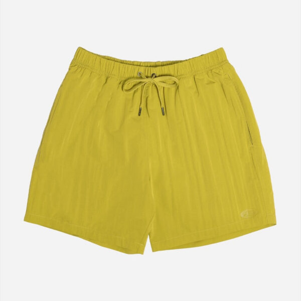 Casual yellow shorts front view