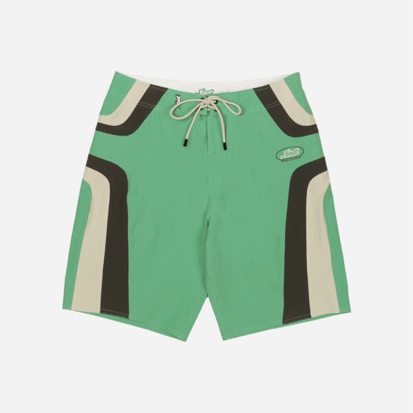 Stylish green beach shorts