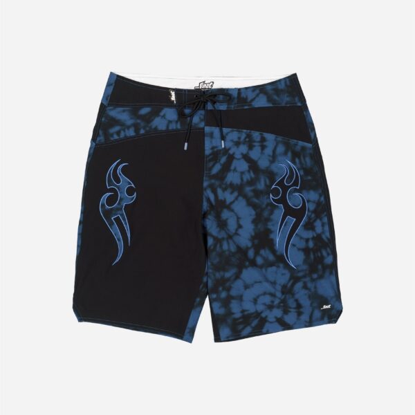 Stylish swim trunks with artistic print