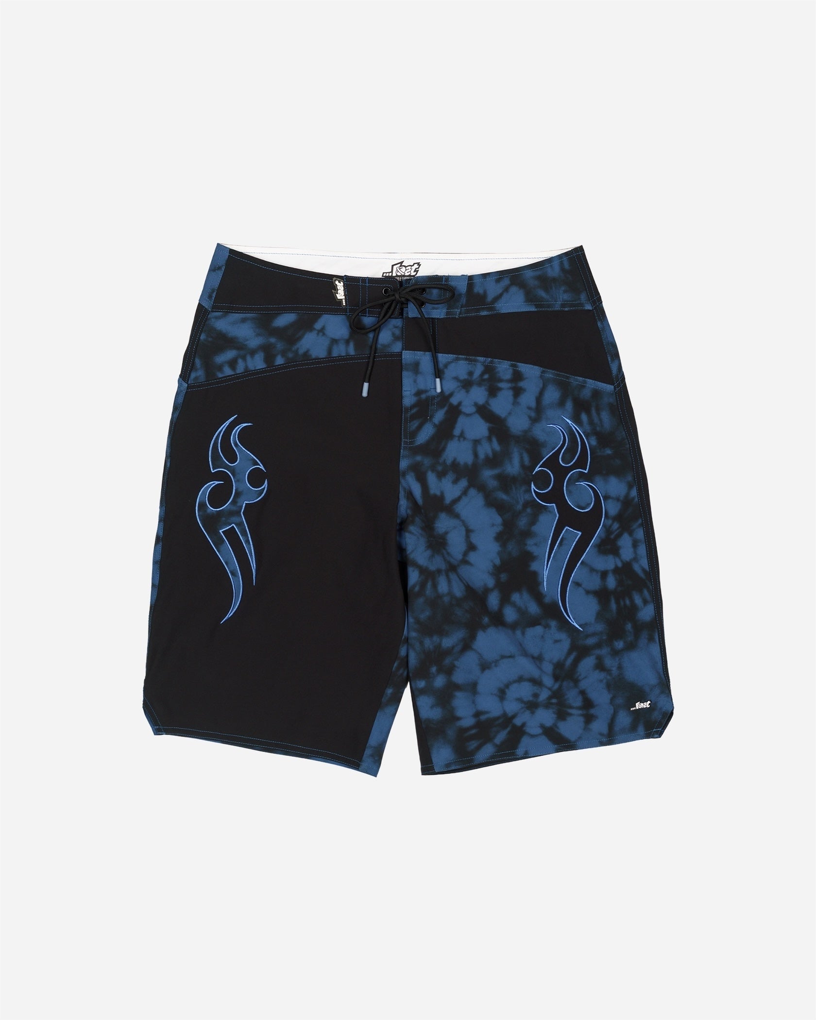 Stylish swim trunks with artistic print