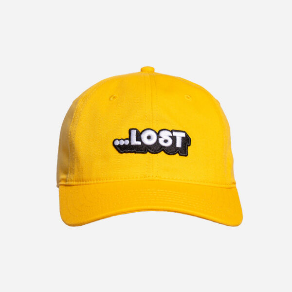 Yellow cap with "LOST" text