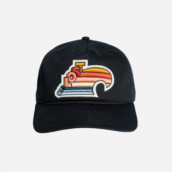 Stylish hat featuring rainbow patch