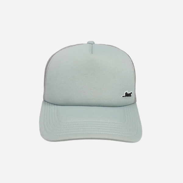 Simple blue cap on white background