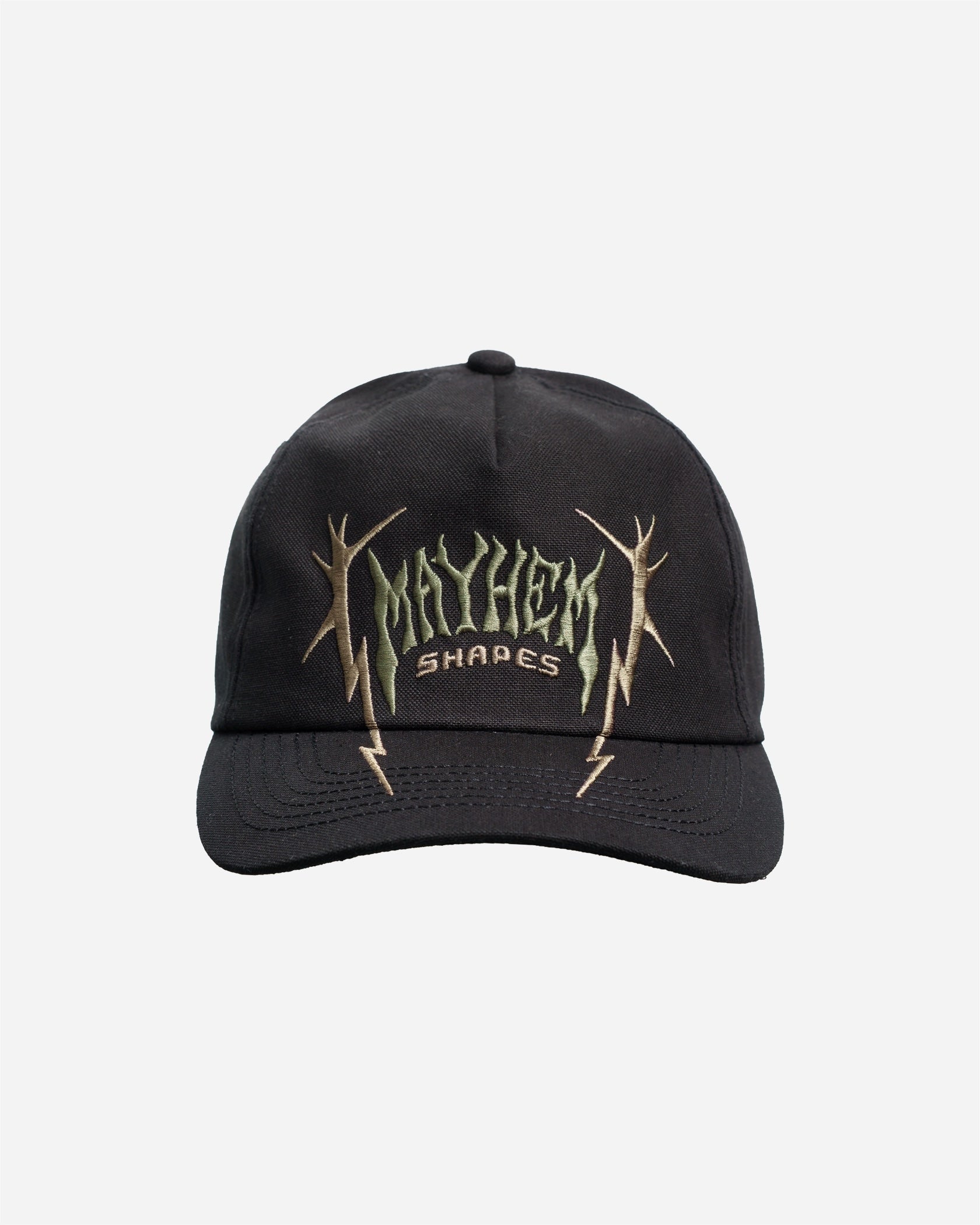 Stylish black cap with logo