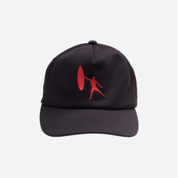 Baseball cap featuring a red figure